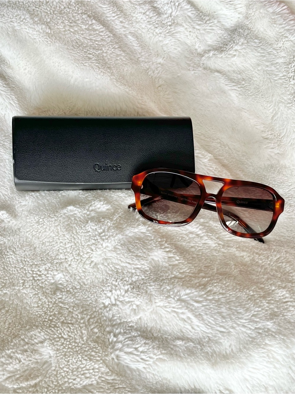 NWOT Quince Tortoiseshell Sunglasses with Brown Gradient Lenses
